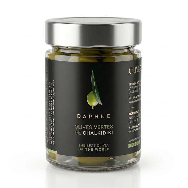 Olives Vertes Chalkidiki - 200g avec noyaux