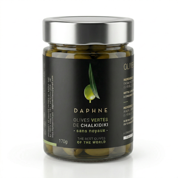 Olives Vertes Chalkidiki - 170g sans noyaux