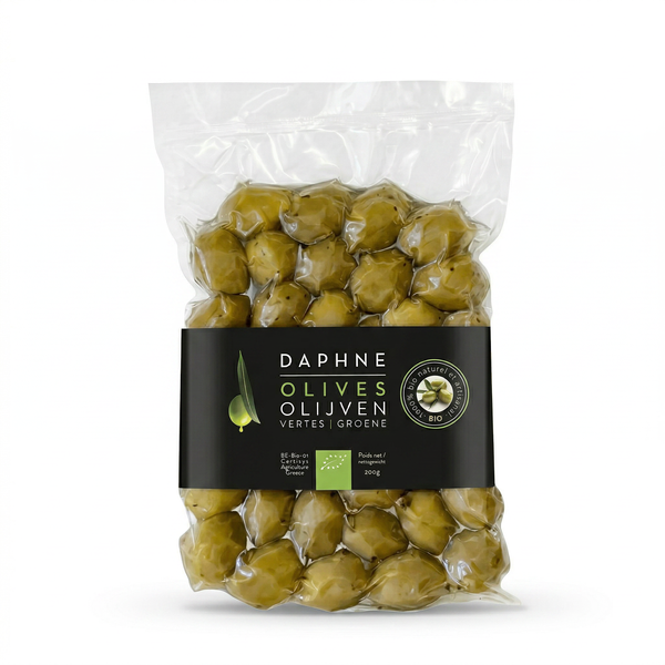Olives vertes BIO Daphne – sous vide